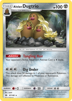 Alolan Dugtrio - Reverse Holofoil