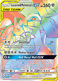 Lucario & Melmetal-GX - Holofoil