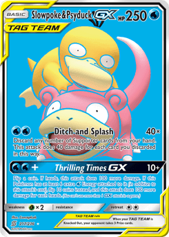 Slowpoke & Psyduck-GX - Holofoil
