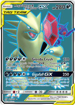 Mega Sableye & Tyranitar-GX - Holofoil