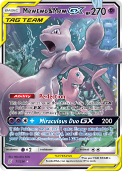 Mewtwo & Mew-GX - Holofoil