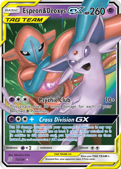 Espeon & Deoxys-GX - Holofoil