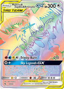 Moltres & Zapdos & Articuno-GX - Holofoil