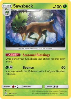 Sawsbuck - Reverse Holofoil