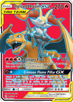 Charizard & Braixen-GX - Holofoil