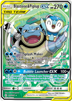 Blastoise & Piplup-GX - Holofoil