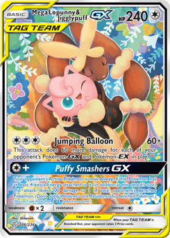 Mega Lopunny & Jigglypuff-GX - Holofoil