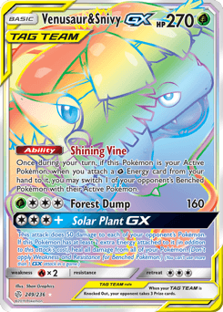 Venusaur & Snivy-GX - Holofoil
