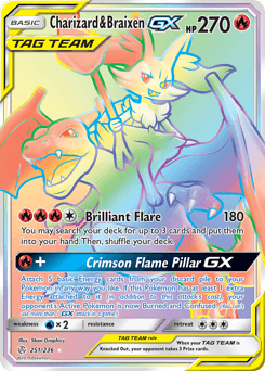 Charizard & Braixen-GX - Holofoil