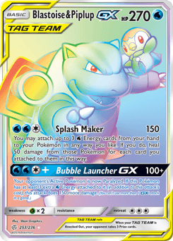 Blastoise & Piplup-GX - Holofoil