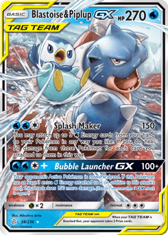 Blastoise & Piplup-GX - Holofoil