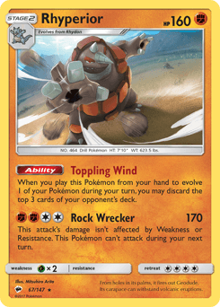 Rhyperior - Reverse Holofoil