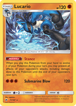 Lucario - Reverse Holofoil