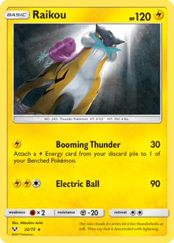 Raikou - Reverse Holofoil