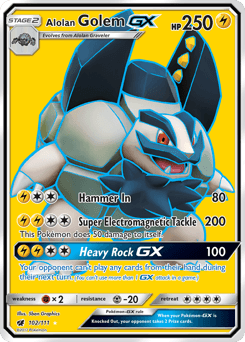 Alolan Golem-GX - Holofoil
