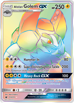 Alolan Golem-GX - Holofoil