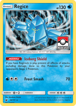 Regice - Reverse Holofoil