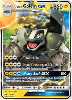 Alolan Golem-GX - Holofoil