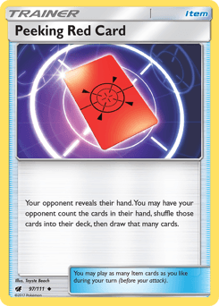 Peeking Red Card - Normal