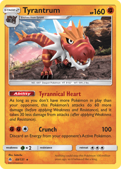 Tyrantrum - Reverse Holofoil