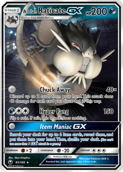 Alolan Raticate-GX - Holofoil