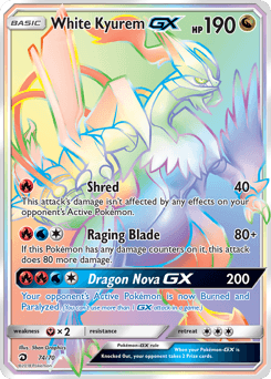 White Kyurem-GX - Holofoil