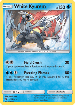 White Kyurem - Reverse Holofoil
