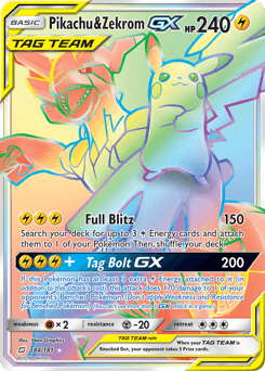 Pikachu & Zekrom-GX - Holofoil