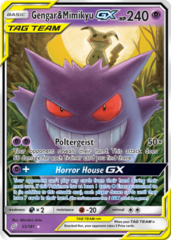 Gengar & Mimikyu-GX - Holofoil