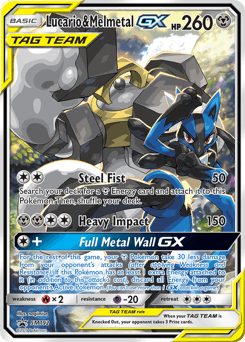 Lucario & Melmetal-GX - Holofoil