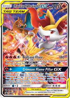 Charizard & Braixen-GX - Holofoil