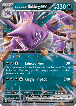 Team Rocket's Nidoking ex - Holofoil