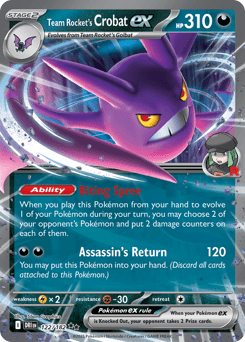 Team Rocket's Crobat ex - Holofoil