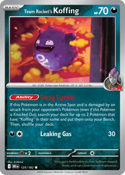 Team Rocket's Koffing - Normal