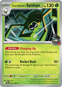 Team Rocket's Spidops - Reverse Holofoil