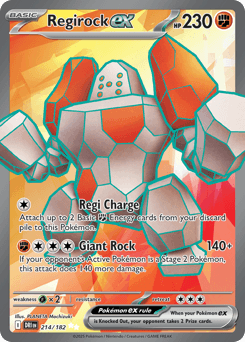 Regirock ex - Holofoil
