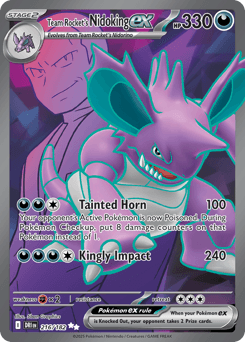 Team Rocket's Nidoking ex - Holofoil