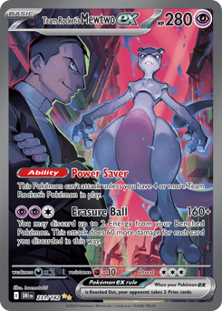 Team Rocket's Mewtwo ex - Holofoil