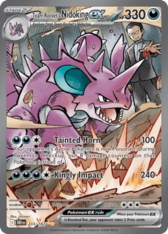 Team Rocket's Nidoking ex - Holofoil