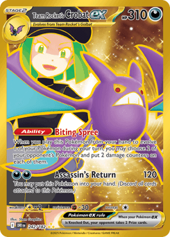 Team Rocket's Crobat ex - Holofoil