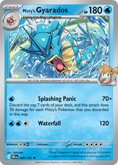 Misty's Gyarados - Reverse Holofoil