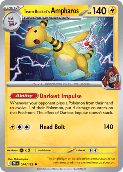 Team Rocket's Ampharos - Normal
