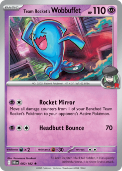 Team Rocket's Wobbuffet - Reverse Holofoil