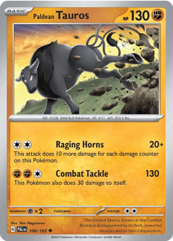 Paldean Tauros - Normal