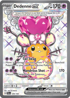 Dedenne ex - Holofoil
