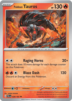 Paldean Tauros - Normal