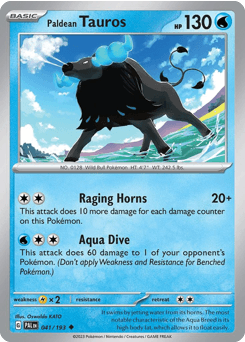 Paldean Tauros - Normal