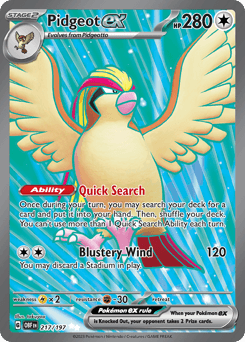 Pidgeot ex - Holofoil