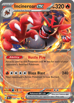 Incineroar ex - Holofoil