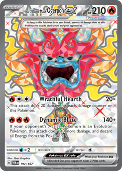 Hearthflame Mask Ogerpon ex - Holofoil